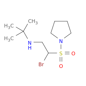 Pyrrolidine, 1-[[1-bromo-2-[(1,1-dimethylethyl)amino]ethyl]sulfonyl]-
