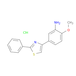 Benzenamine, 2-methoxy-5-(2-phenyl-4-thiazolyl)-, hydrochloride