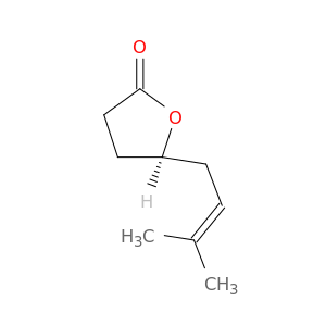 2(3H)-Furanone, dihydro-5-(3-methyl-2-butenyl)-, (R)-