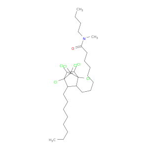 Bicyclo[2.2.1]hept-5-ene-2-octanamide,N-butyl-1,4,5,6,7,7-hexachloro-N-methyl-3-octyl- (9CI)