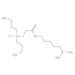 Acetic acid, [(dibutylchlorostannyl)thio]-, 6-methylheptyl ester