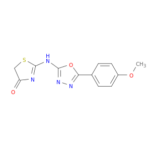 4(5H)-Thiazolone, 2-[[5-(4-methoxyphenyl)-1,3,4-oxadiazol-2-yl]amino]-