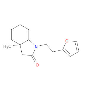 2H-Indol-2-one, 1-[2-(2-furanyl)ethyl]-1,3,3a,4,5,6-hexahydro-3a-methyl-
