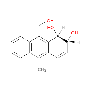 1,2-Anthracenediol, 1,2-dihydro-9-(hydroxymethyl)-10-methyl-, trans-
