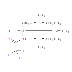 Acetic acid, trifluoro-, dimethyl[tris(trimethylsilyl)methyl]silyl ester