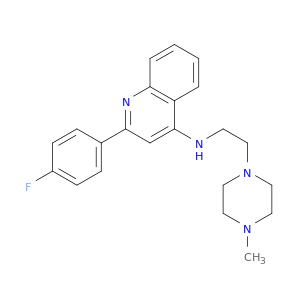 4-Quinolinamine, 2-(4-fluorophenyl)-N-[2-(4-methyl-1-piperazinyl)ethyl]-