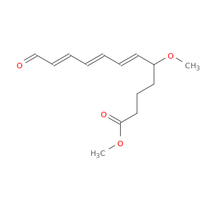 6,8,10-Dodecatrienoic acid, 5-methoxy-12-oxo-, methyl ester, (E,E,E)-