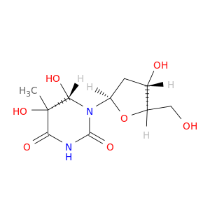 Thymidine, 5,6-dihydro-5,6-dihydroxy-, (5R,6S)-