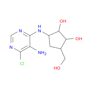 3-[(5-amino-6-chloro-pyrimidin-4-yl)amino]-5-(hydroxymethyl)cyclopentane-1,2-diol