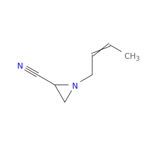 2-Aziridinecarbonitrile, 1-(2-butenyl)-