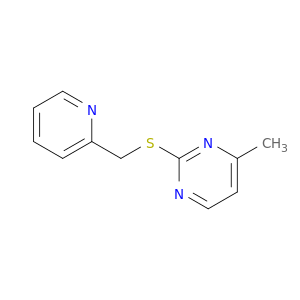 Pyrimidine, 4-methyl-2-[(2-pyridinylmethyl)thio]-