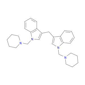 1H-Indole,3,3'-methylenebis[1-(1-piperidinylmethyl)-