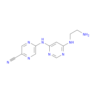 5-((6-((2-Aminoethyl)amino)pyrimidin-4-yl)amino)pyrazine-2-carbonitrile