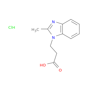 1H-苯并咪唑-1-丙酸,2-甲基,盐酸盐(1：1)