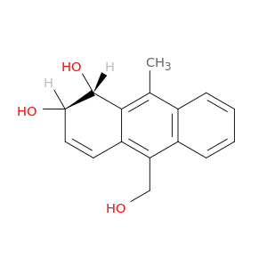 1,2-Anthracenediol, 1,2-dihydro-10-(hydroxymethyl)-9-methyl-, trans-