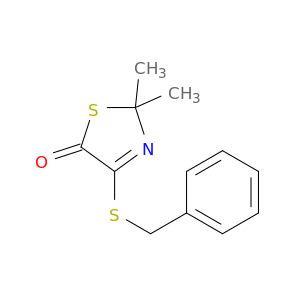 5(2H)-Thiazolone, 2,2-dimethyl-4-[(phenylmethyl)thio]-