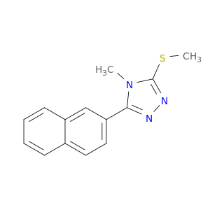 4H-1,2,4-Triazole,4-methyl-3-(methylthio)-5-(2-naphthalenyl)-
