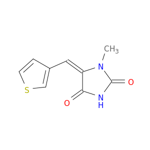 2,4-Imidazolidinedione, 1-methyl-5-(3-thienylmethylene)-, (E)-