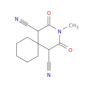 3-Azaspiro[5.5]undecane-1,5-dicarbonitrile, 3-methyl-2,4-dioxo-