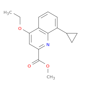 2-Quinolinecarboxylic acid, 8-cyclopropyl-4-ethoxy-, methyl ester
