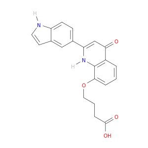 Butanoic acid, 4-[[1,4-dihydro-2-(1H-indol-5-yl)-4-oxo-8-quinolinyl]oxy]-