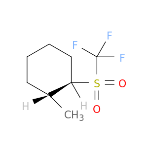 Cyclohexane, 1-methyl-2-[(trifluoromethyl)sulfonyl]-, trans-