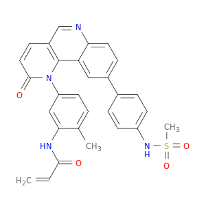 N-[2-甲基-5-[9-[4-[(甲基磺酰基)氨基]苯基]-2-氧代苯并[H]-1,6-萘啶-1(2H)-基]苯基]-2-丙烯酰胺