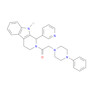 Ethanone,2-(4-phenyl-1-piperazinyl)-1-[1,3,4,9-tetrahydro-1-(3-pyridinyl)-2H-pyrido[3,4-b]indol-2-yl]-