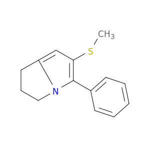 1H-Pyrrolizine, 2,3-dihydro-6-(methylthio)-5-phenyl-
