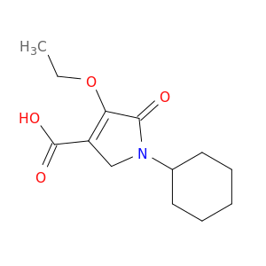 1H-Pyrrole-3-carboxylic acid, 1-cyclohexyl-4-ethoxy-2,5-dihydro-5-oxo-