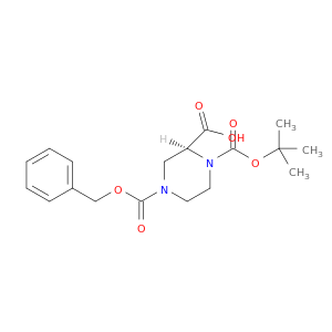 1-叔丁氧羰基-4-苄氧羰基-2-哌嗪羧酸
