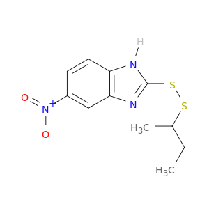 1H-Benzimidazole, 2-[(1-methylpropyl)dithio]-5-nitro-