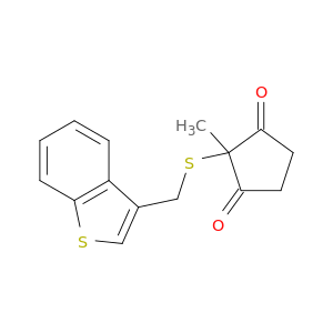 1,3-Cyclopentanedione, 2-[(benzo[b]thien-3-ylmethyl)thio]-2-methyl-