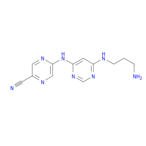 5-((6-((3-Aminopropyl)amino)pyrimidin-4-yl)amino)pyrazine-2-carbonitrile