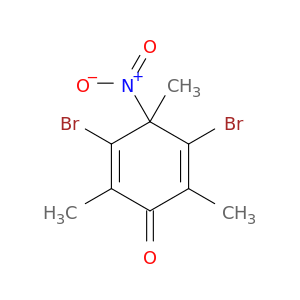 2,5-Cyclohexadien-1-one, 3,5-dibromo-2,4,6-trimethyl-4-nitro-