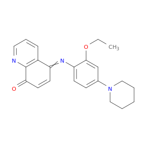 8(5H)-Quinolinone, 5-[[2-ethoxy-4-(1-piperidinyl)phenyl]imino]-