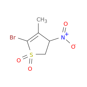 Thiophene, 5-bromo-2,3-dihydro-4-methyl-3-nitro-, 1,1-dioxide