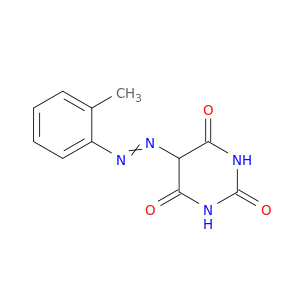 2,4,6(1H,3H,5H)-Pyrimidinetrione, 5-[(2-methylphenyl)azo]-