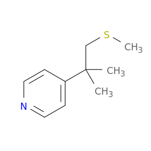 Pyridine, 4-[1,1-dimethyl-2-(methylthio)ethyl]-