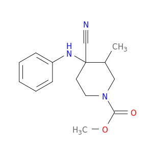 甲基4-氰基-3-甲基-4-(苯基氨基)-1-哌啶羧酸甲酯