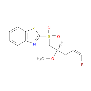 Benzothiazole, 2-[[(2R,4E)-5-bromo-2-methoxy-4-pentenyl]sulfonyl]-