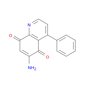 5,8-Quinolinedione, 6-amino-4-phenyl-