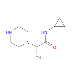 N-Cyclopropyl-2-(piperazin-1-yl)propanamide