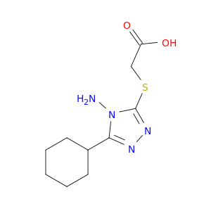 2-((4-Amino-5-cyclohexyl-4H-1,2,4-triazol-3-yl)thio)acetic acid