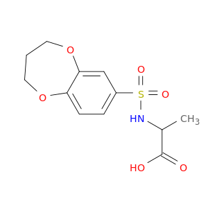 2-(3,4-Dihydro-2H-1,5-benzodioxepine-7-sulfonamido)propanoic Acid