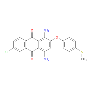 9,10-Anthracenedione, 1,4-diamino-6-chloro-2-[4-(methylthio)phenoxy]-