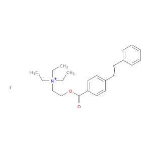 Ethanaminium,N,N,N-triethyl-2-[[4-(2-phenylethenyl)benzoyl]oxy]-, iodide (1:1)