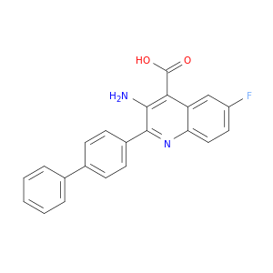 4-Quinolinecarboxylicacid, 3-amino-2-[1,1'-biphenyl]-4-yl-6-fluoro-