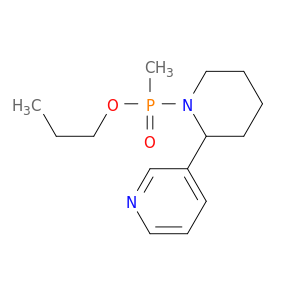 Phosphinic acid, methyl[2-(3-pyridinyl)-1-piperidinyl]-, propyl ester