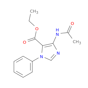 1H-Imidazole-5-carboxylic acid, 4-(acetylamino)-1-phenyl-, ethyl ester